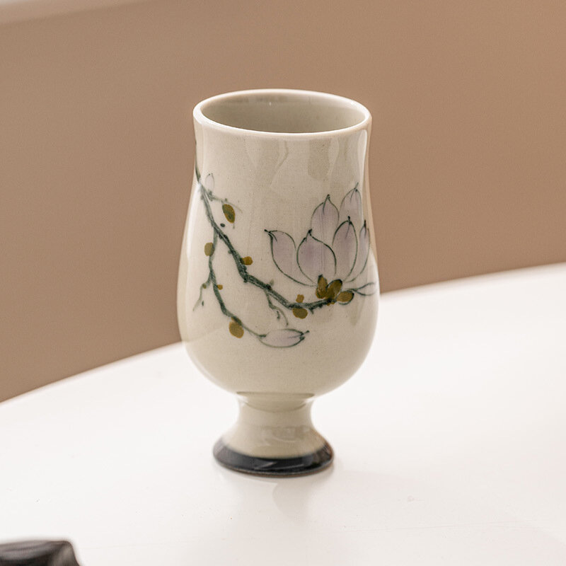 Hand-painted Ceramic Tea Cup Fragrant Master Cup Puer Tea Bowl Mug Kung Fu Teaset 70ml
