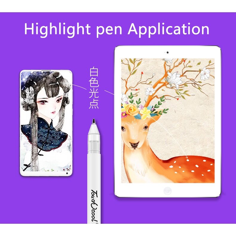 Ensemble de stylos marqueurs manga blancs, encre continue, stylo de scrapbooking, fournitures scolaires étanches, stylo pinceau d'art de papeterie, 0.8mm, 5 pièces