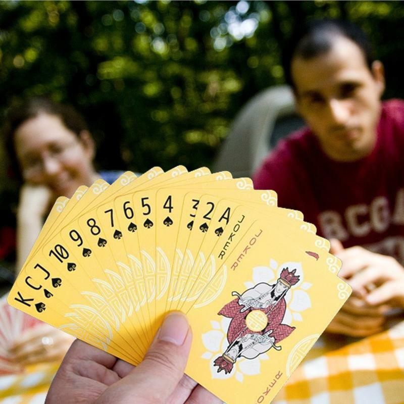 Poker Karte wasserdichte Poker Spielkarten für Casino-Spiel magische Spielkarten Party Spielkarten für Casino Party Teen Karte