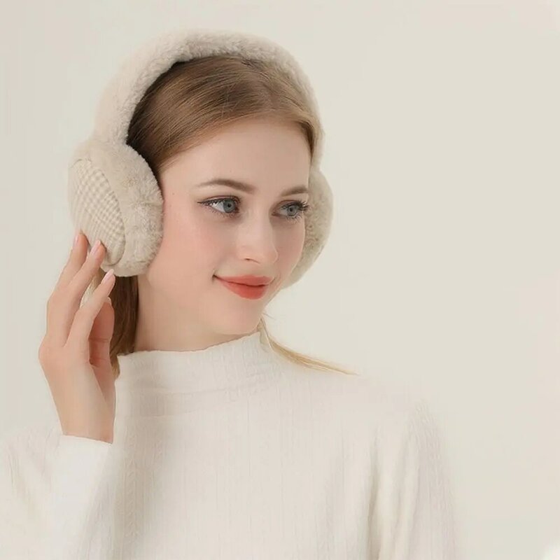 Kälteschutz Ohren schützer tragbar halten warm faltbare Winter Ohren klappen Plüsch wind dichte Ohr kappe Männer