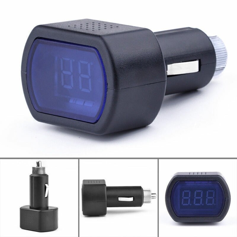 Mini medidor Digital LED, medidor de voltaje de batería, encendedor de cigarrillos de coche, medidor de voltaje de coche