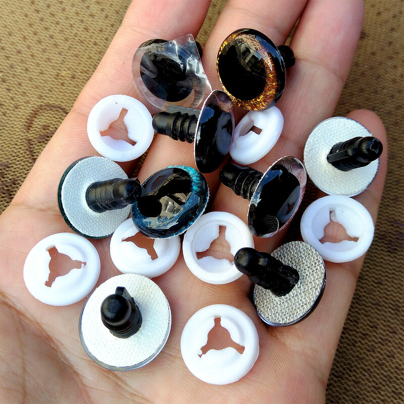 20 шт. 18 мм эксцентриковые блестящие плоские безопасные глаза для вязания игрушек амигуруми ремесла «сделай сам» забавные игрушечные глаза аксессуары для кукол животных