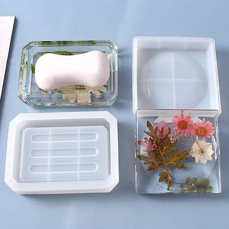 手作り石鹸ホルダー収納ボックス,エポキシ樹脂金型,石鹸皿,シンクドレンボックス,実用的なシリコン型,装飾用