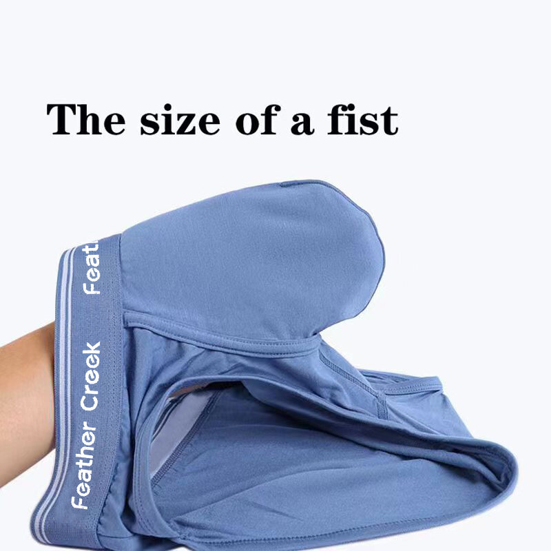 Large Pouch Men's Panties - Large Front Pocket U Convex Flat Foot Triangle Sexy Shorts head fork sexy fashion