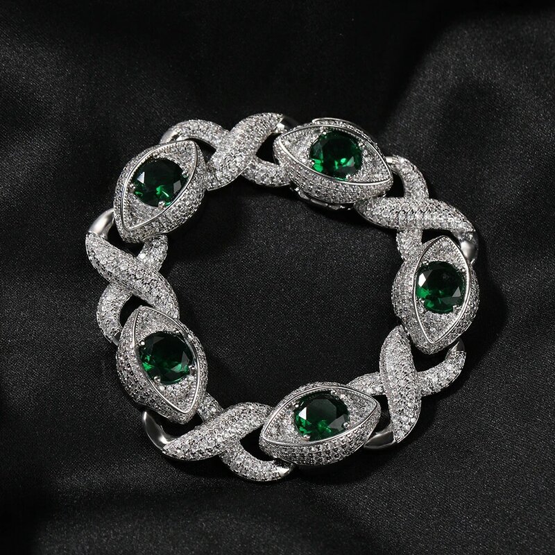 Цепочка-ожерелье BLING KING, украшение в стиле хип-хоп разных цветов со сверкающими звеньями бесконечности и кубическим цирконием, с микрозакрепкой