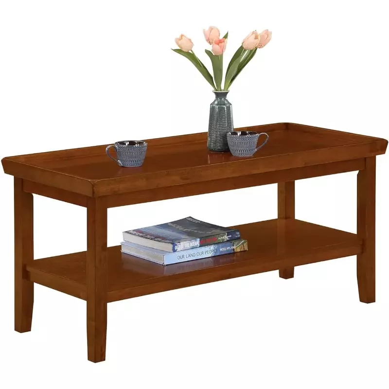Кофейный столик Ledgewood с полкой, скрытый боковой столик для хранения вишни, мебель для гостиной, обеденный стол, боковые круглые журнальные столики