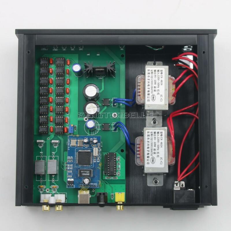 Décodeur de radiateur audio domestique, Coaxial numérique, Fibre optique, Entrée USB, L1543Radiateur 16X HiFi, TDA1543