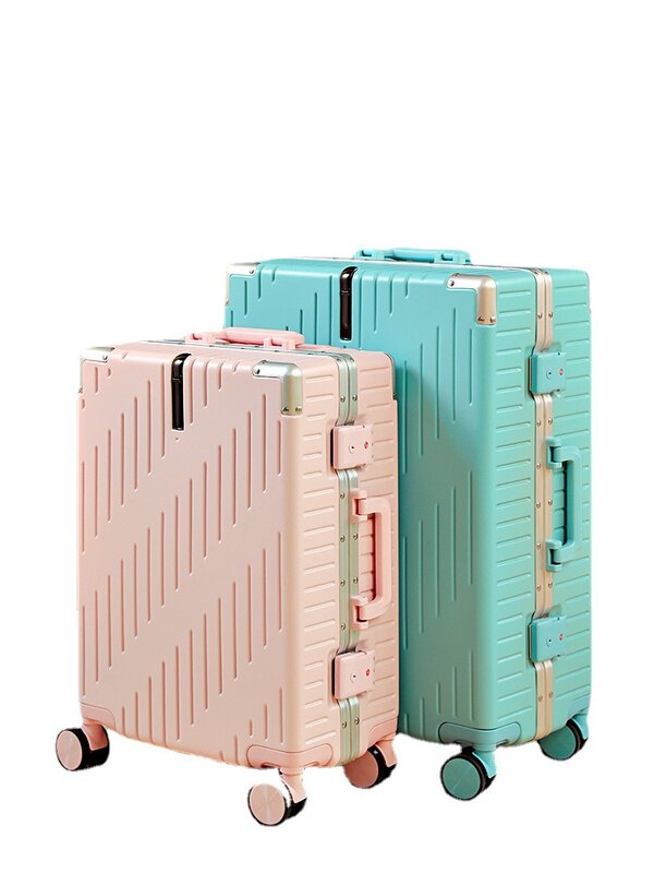 Aluminum frame pull rod universal wheel suitcase Large capacity luggage
