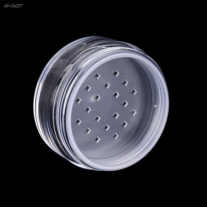 12ML Empty Cosmetic Sifter Loose Powder Jar Container Puff Box Makeup With Puff