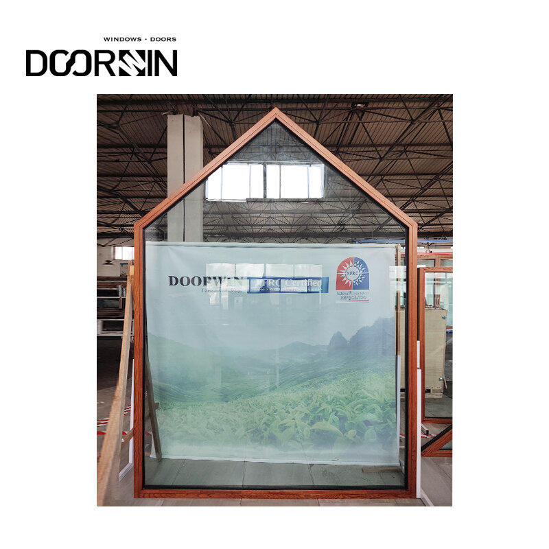 Doorwin-personalizado Forma Security Guard, furacão janela vidro prova, alumínio fixo Pictures Windows