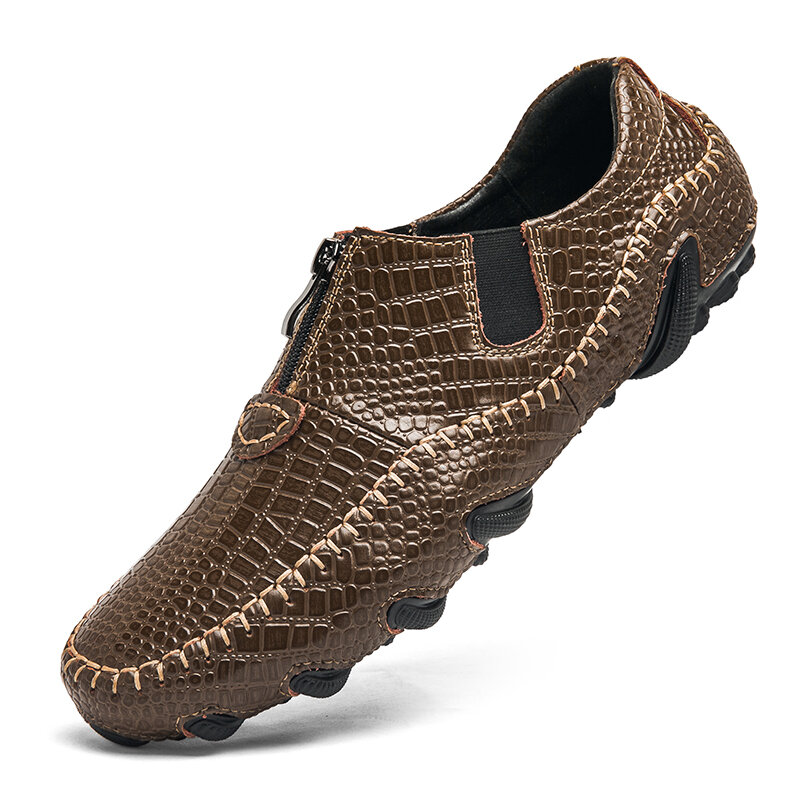 Sapatos de condução de couro para homens, calçados casuais masculinos, de alta qualidade, negócios, frete grátis, 38-47