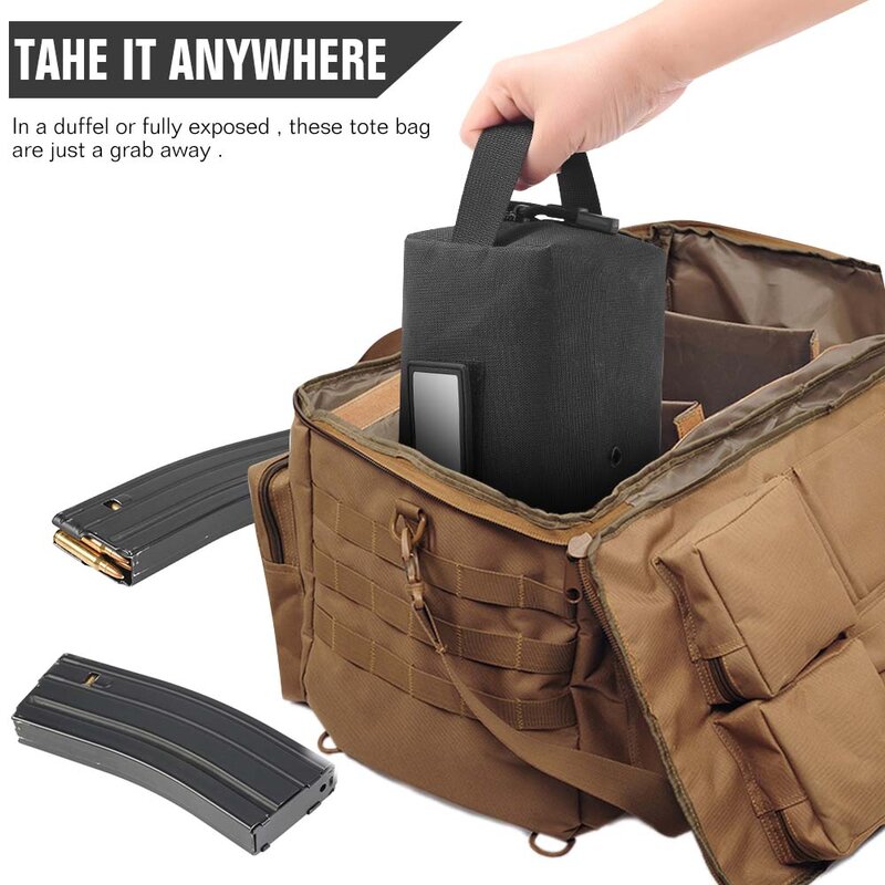 Bolsa de munición táctica 1000D, billetera para Cartucho de Rifle, bolsa de transporte de balas EDC, bolsas de herramientas médicas, bolso de utilidad para caza