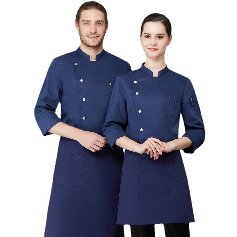 Gli abiti da lavoro possono essere ricamati pinta Logo autunno e inverno abbigliamento Hotel ristorante occidentale cucina cottura pasticceria Chef Unifo