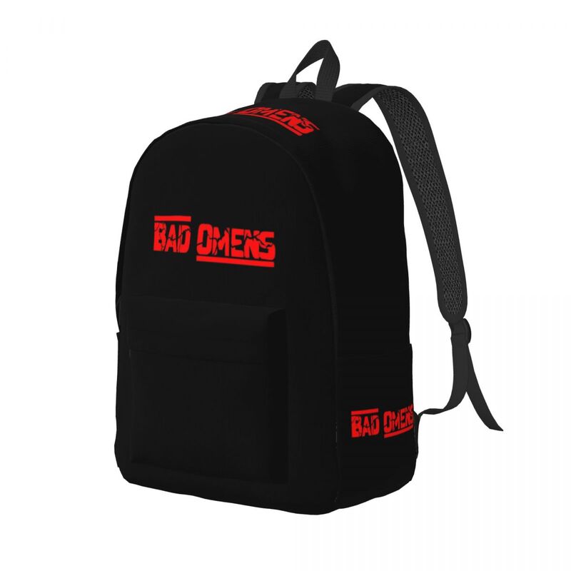 Bad Omens-mochila con banda de Metal pesado para hombre y mujer, bolso de hombro ligero para ordenador portátil y de trabajo para estudiantes, a la moda