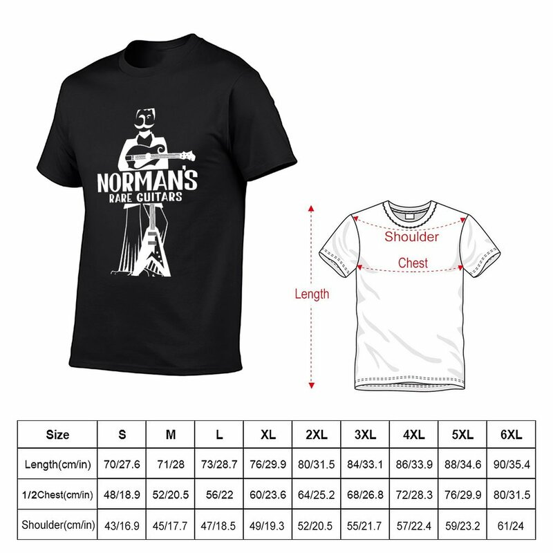 New Normans seltene Gitarren T-Shirt plus Größe Tops Jungen T-Shirts T-Shirts Männer