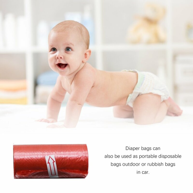 15 stücke neue kleine tragbare Baby windel taschen aus Kunststoff Mülls äcke Mülls ack abnehmbare Box Windel tasche