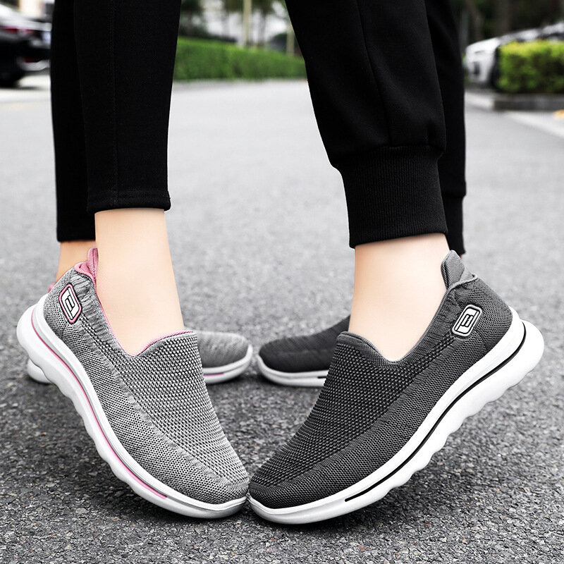 รองเท้ากีฬากลางแจ้งสำหรับผู้ชายและผู้หญิง, รองเท้าลำลองระบายอากาศได้ดีสำหรับรองเท้าใส่เดินวัยกลางคนและผู้สูงอายุ