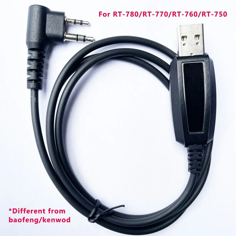 Walkie Talkie USB Programming Cable, Two Way Radio, RT-780, RT-770, RT-760, RT-750, RT-730