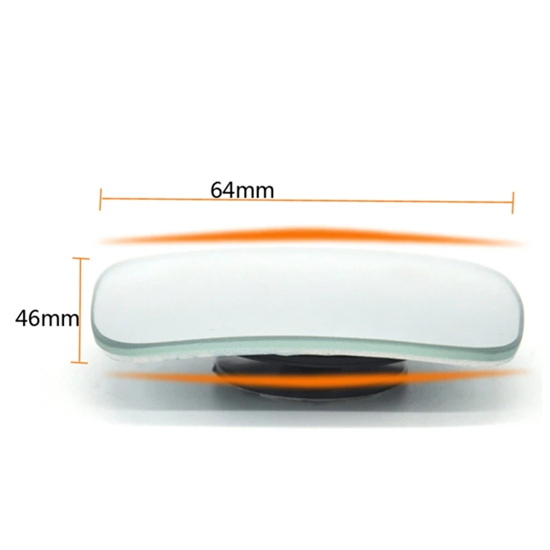 2pcs Car Blind Spot Mirror Wide Angle Adjustable Frameless Rearview Mirror for Car Safety Parking Reversing Convex Mirrors