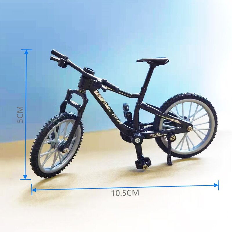 Sepeda Gunung Jari Mini Diecast Stent Aloi Nikel Sepeda Jari Mainan Lelucon Anak Model Sepeda Mini Portabel untuk Anak