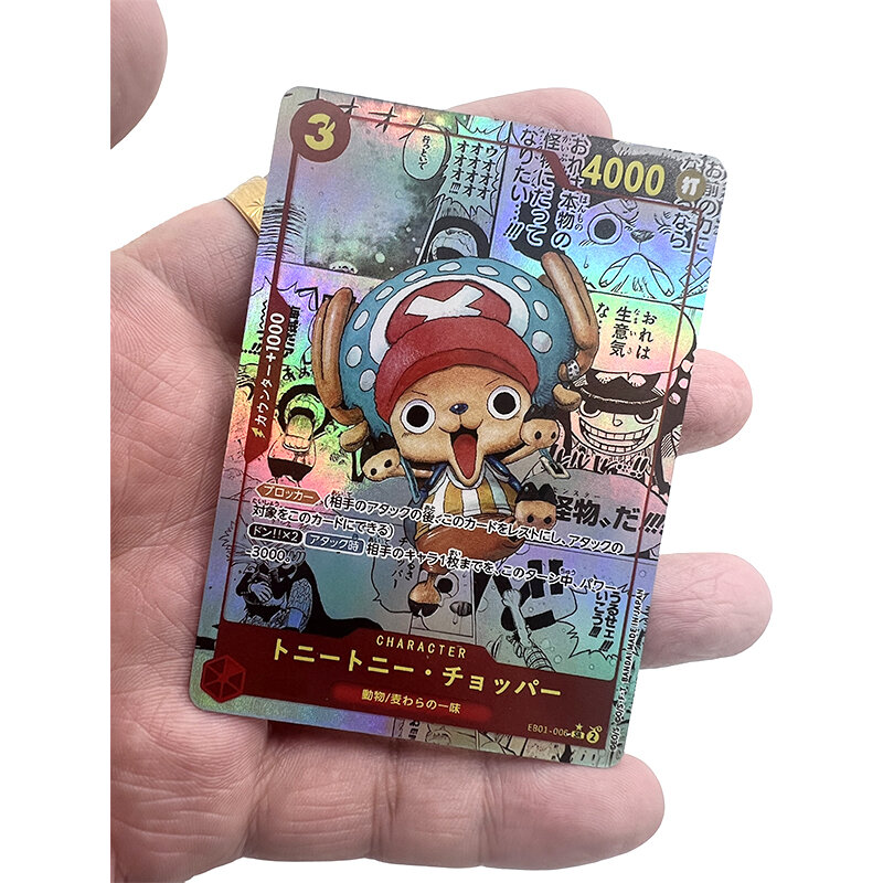 Fai da te fatto in casa un pezzo Tony Tony Chopper acrilico Card Brick Anime personaggi Collection Flash Card Cartoon Toys regalo di natale