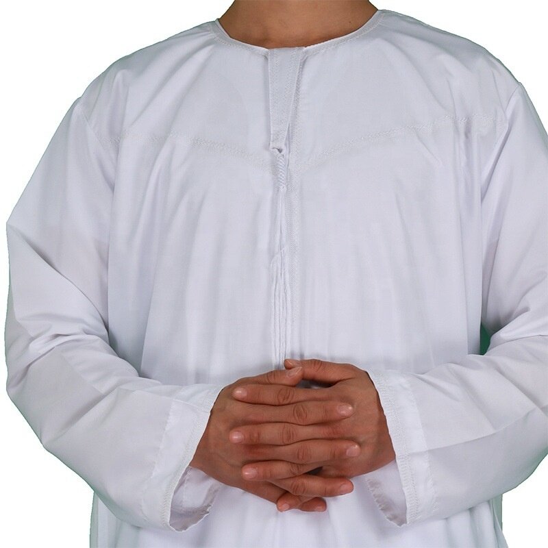 Thobe ropa islámica musulmana para hombre, Túnica marroquí de Ramadán, Abaya, caftán, Jubah, Dubai, vestidos árabes