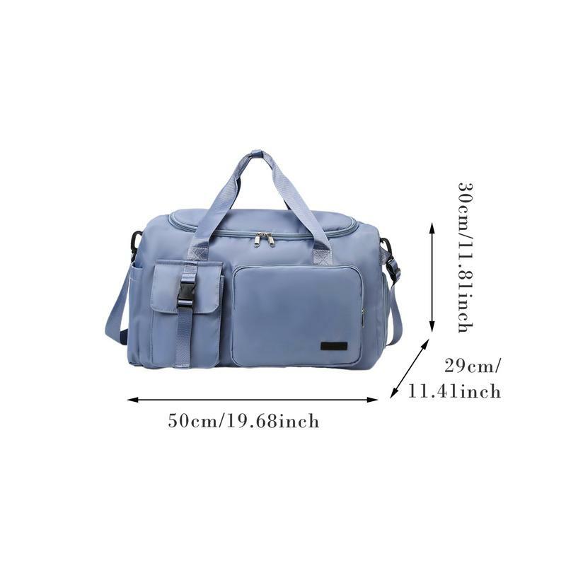 Portable Foldable Travel Duffle Bag Large Capacity Sports Gym Bag Travel Duffle Bag Oxford Cloth Waterproof Training Bag