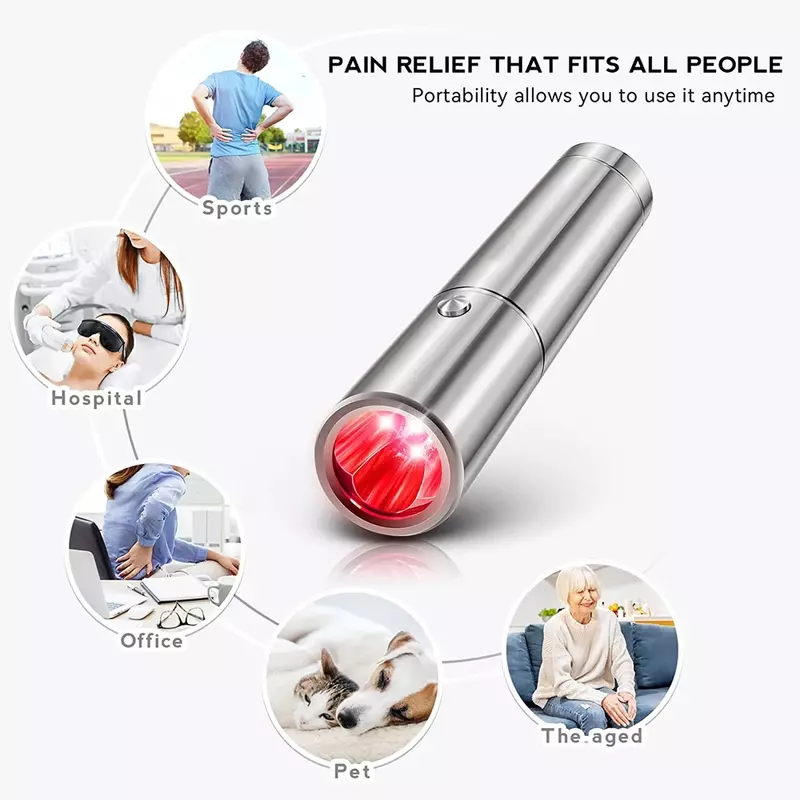 Handheld Mini Red Light Phototherapy Therapy Lamp Led Infrared Light Torch Pen For Treating Pain And As A Mobile Power Source