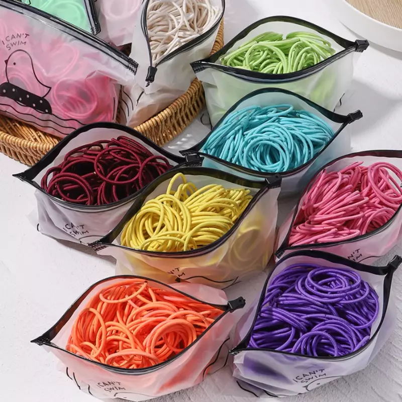 30/50Pcs Basic Elastic Rubber Band Hairband for Girl Durable Hair Ring Tied High Dialy Ponytail Women Headwear Wholesale