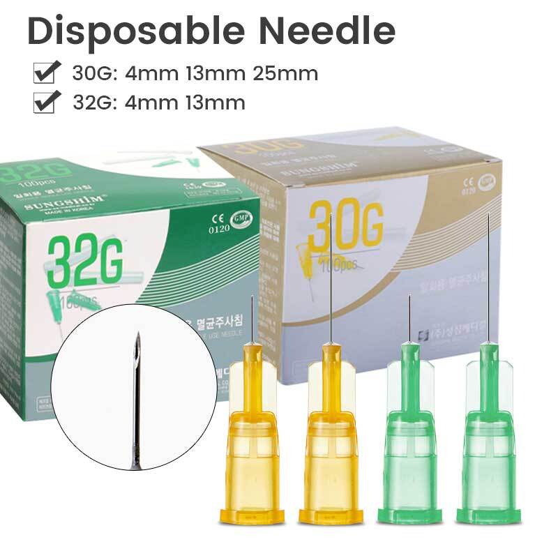 Disposable Painless MesoNeedle 34g 4mm Small Needle Sharp Tip  For Beauty Needle Eyelid Lip Parts Tool