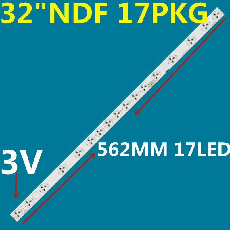 شريط LED لـ 32PFL3508 F8 32ME303V/F7 32ME303VF7 LF320EM4 LF320EM4F Lite inنوت k 32 "NDF 17Pkg UDULED0GS023 RE V.A 32W17S1P ، 5 قطعة