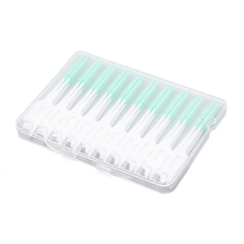 40Pcs Dental Floss Flosser Picks Ultra Thin Toothpicks Teeth Stick Interdental Brush Tooth Cleaning Dental Floss Pick Oral Care