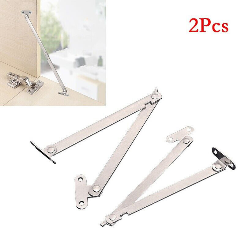 Cabinet Hinges Door Stay Stainless Steel Lift Up Support Pull Rod 2PCS Activity Rod Cabinet Door Folding High Quality