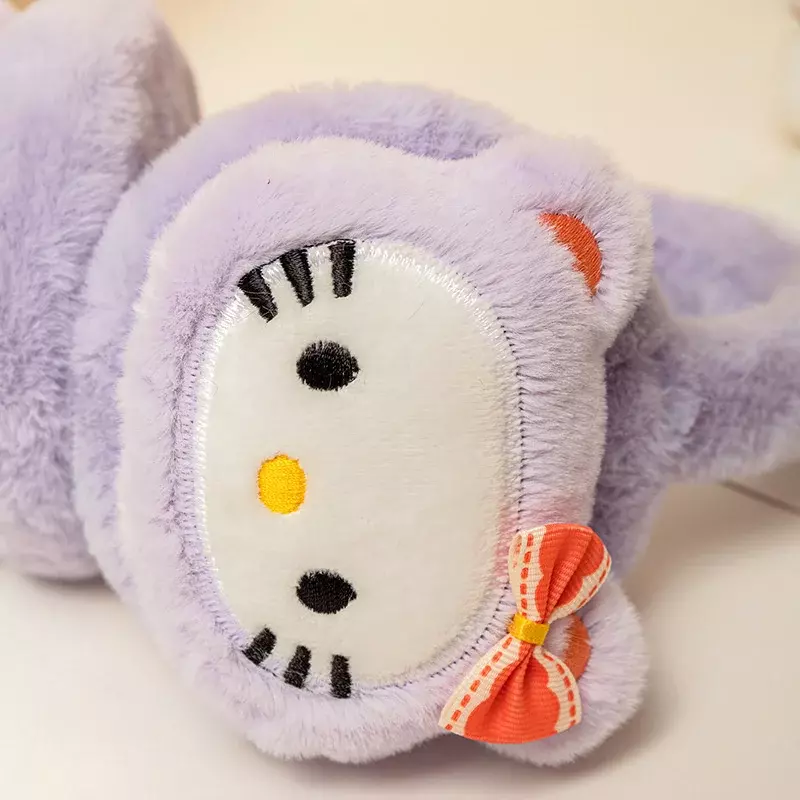 Sanrio Hello Kitty Earmuffs Cartoon Girl Heart Outdoor Ear Bags Warm Ears Plush Soft Winter Keep Warm Antifreeze Cold Protection