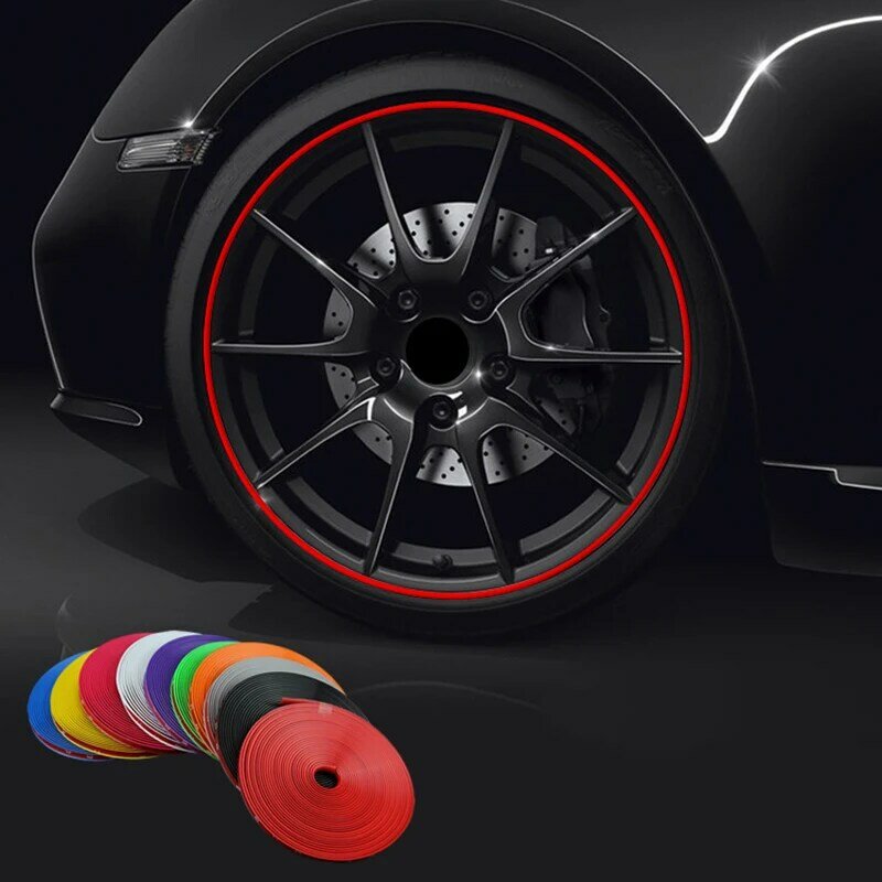 8 м/рулон, цветные защитные ленты для колес автомобиля