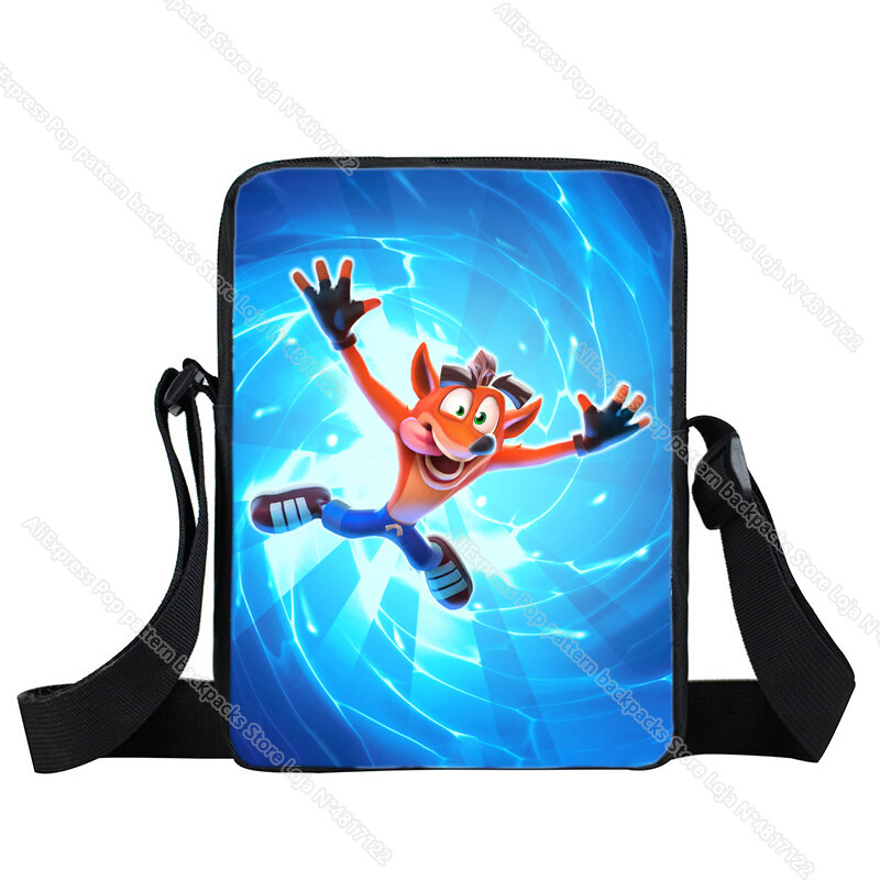 Студенческая Противоударная сумка через плечо унисекс, мультяшный аниме мессенджер для мальчиков и девочек, ранец для подростков