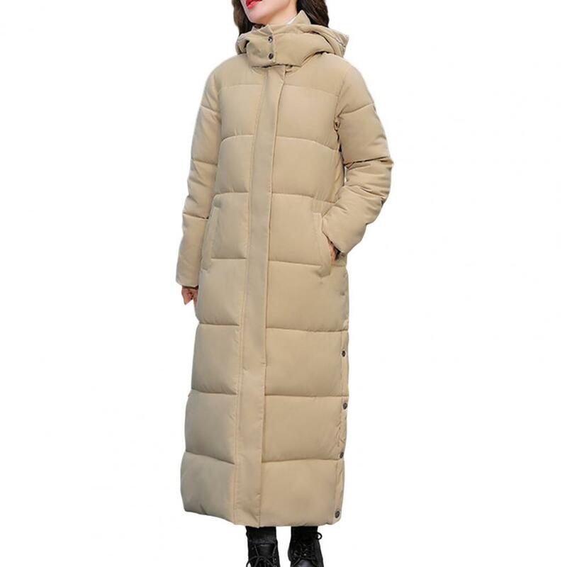 여성용 두꺼운 다운 파카, 후드 다운 재킷, 겨울 코트, 도덕성 배양 패션