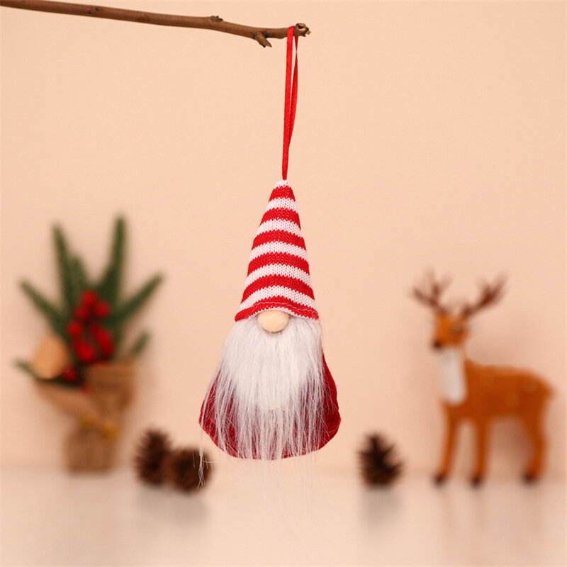 Boneca Santa Faceless Gnome, Wall Decor, Xmas Tree Hanging, Adoráveis Decorações de Natal, Dinner Dwarf, 16x7x5cm