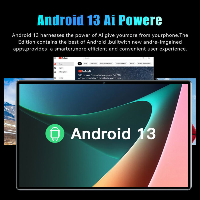 2024 Global Version Original Pro13 Tablet Android 13 16GB 1T 11.I inch 12000mAh 5G Dual SIM Phone Call GPS Bluetooth WiFi Tablet