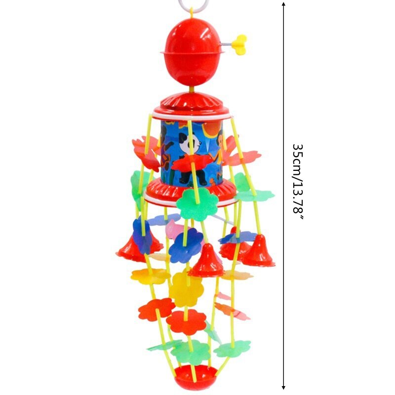 Zabawka muzyczna pokoju dziecięcego wisząca grzechotka kółko niemowlę zwijanie dzwonek wietrzny zabawka