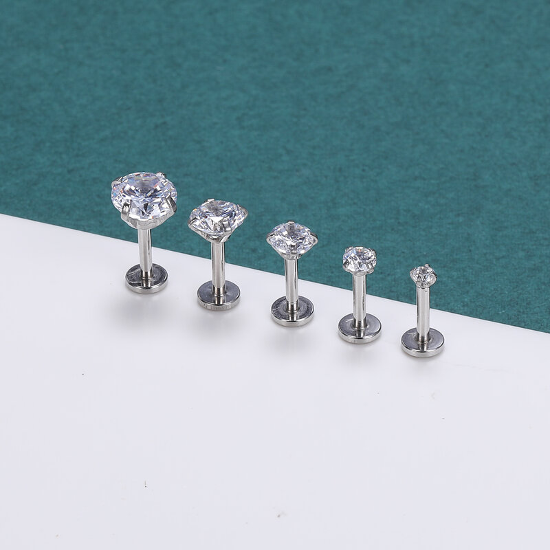AOEDEJ 14/16/18G G23 Titanium Piercing Pin Taper Body Piercings Taper for Threadless,External Thread Jewelry Lip Helix Earring