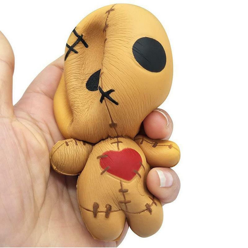 Mainan mewah antistres boneka Remas horor beraroma penghilang stres mainan naik lambat untuk anak-anak mainan ventilasi stres