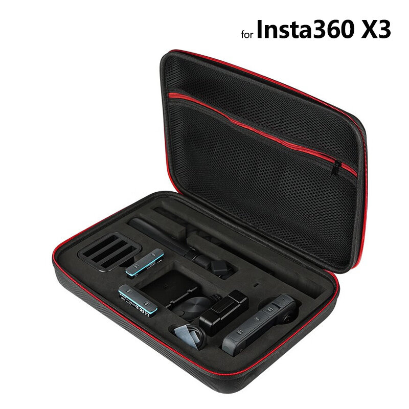 Kotak Penyimpanan Clollect untuk Kamera Insta360 X3 Tas Penyimpanan Portabel untuk Kamera Aksi Insta360 One X3 Aksesori Kamera