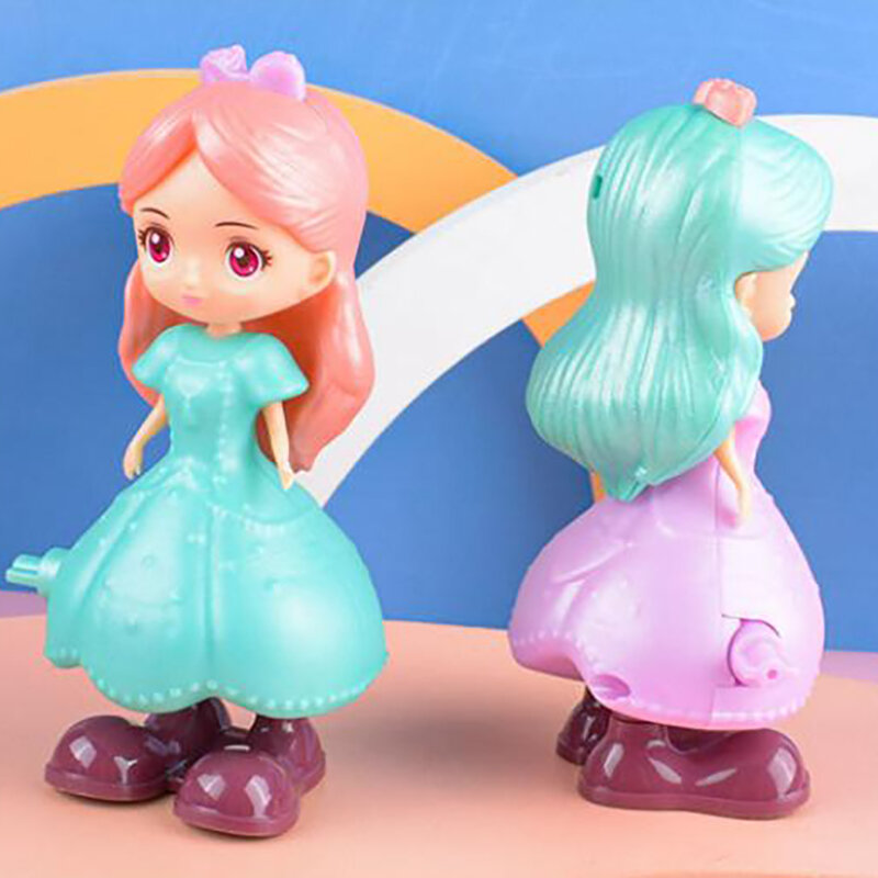 1Pcs Children's Creative Cartoon Wind-up Jumping Princess Toy Kids Classic Puzzle Clockwork Toys Boys Girls Gift Toys