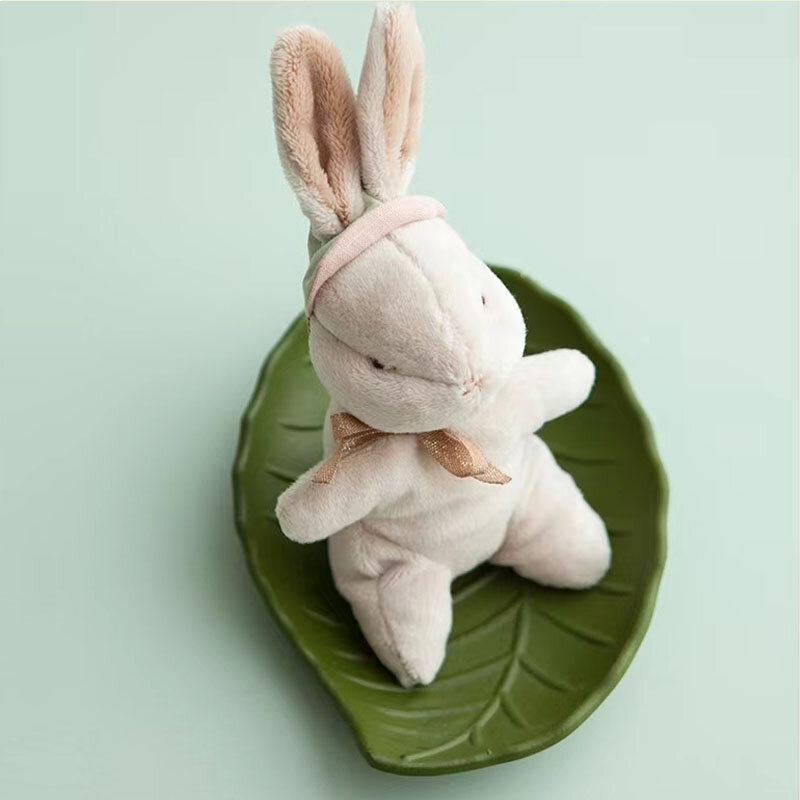 Kawaii Bunny Plushies مع صندوق ملون لطيف Handmad أرنب محشوة لعب للأطفال حديثي الولادة دمى الأرنب لينة هدية لعيد الفصح عيد الميلاد