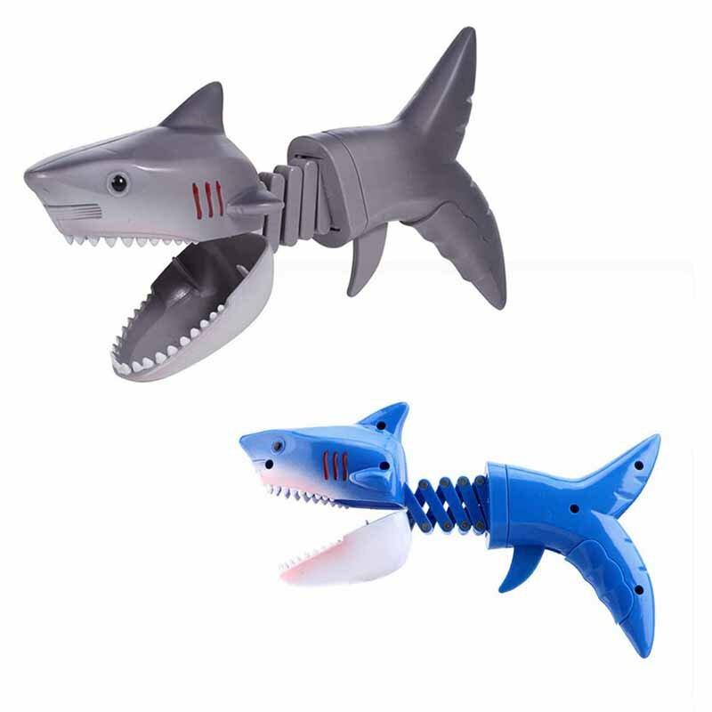 Neuheit Simulation Dinosaurier Hai einziehbare Clip Spielzeug kreative Frühling geladen Manipulator April Narren Tag Streich Spielzeug lustige Geschenke