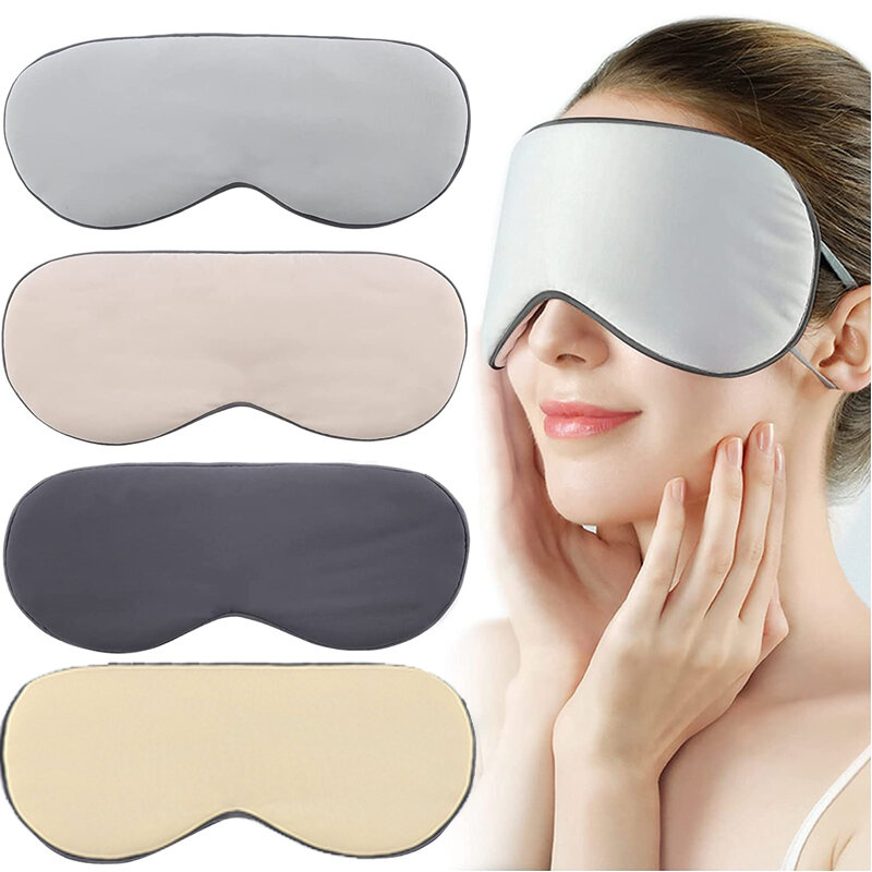 Masker tidur eyeshadow Unisex, penutup mata 3 sisi tersedia kelelahan, penutup mata bernapas portabel