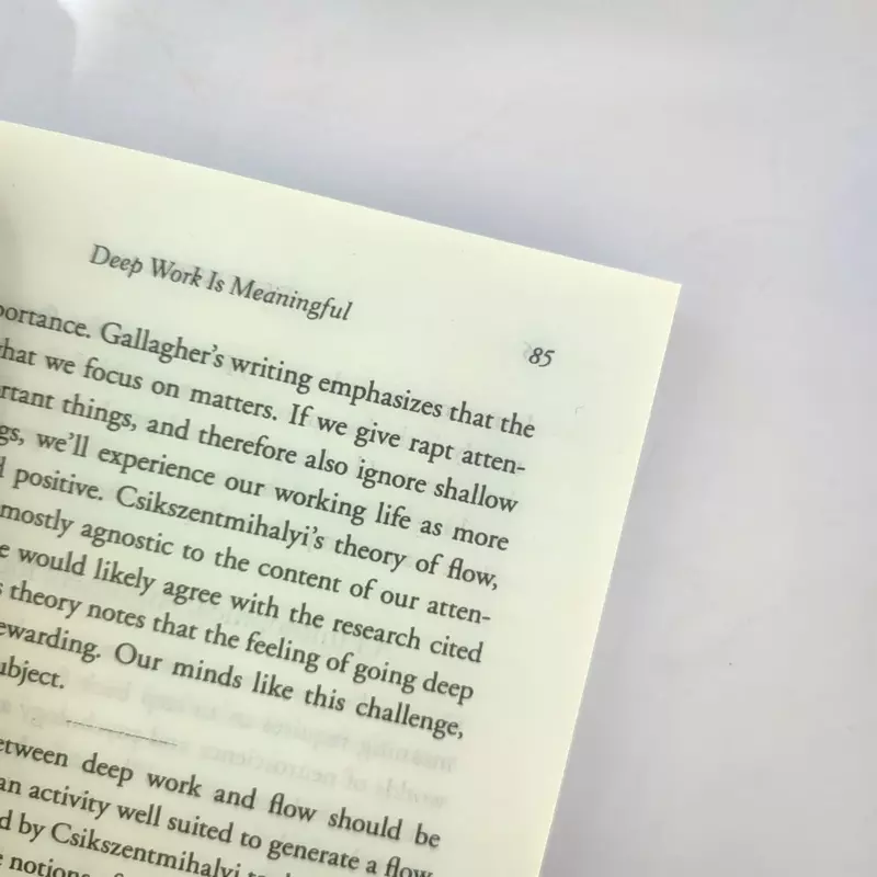Głęboka praca: zasady ukierunkowanego sukcesu w rozproszonym świecie przez książki samopomocy Cal Newport w języku angielskim