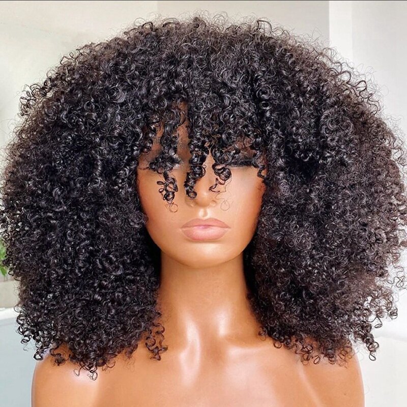 Perücke Spitze Front Perücke Frauen Perücke kleber frei unsichtbare Spitze Perücke kurze lockige Perücke Afro Haar langlebig einfach zu installieren