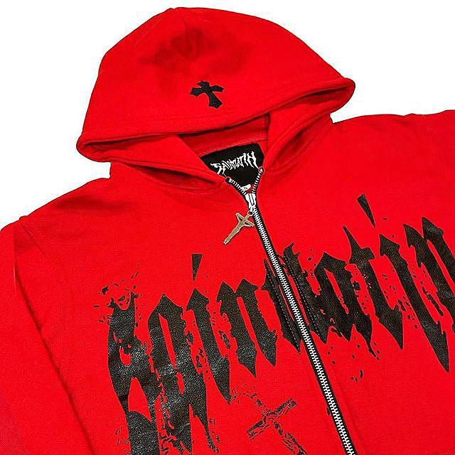 Y 2K Hoodie Met Volledige Ritssluiting En Print Oversized Hoodie Sweatshirt Heren 2023 Nieuwe Harajuku Hiphop Punk Rock Jacket Streetwear